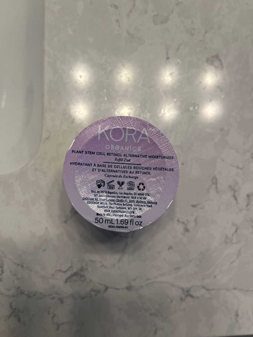 Kora Organics Plant Stem Cell Moisturizer - Lavender, New, Unopened pod